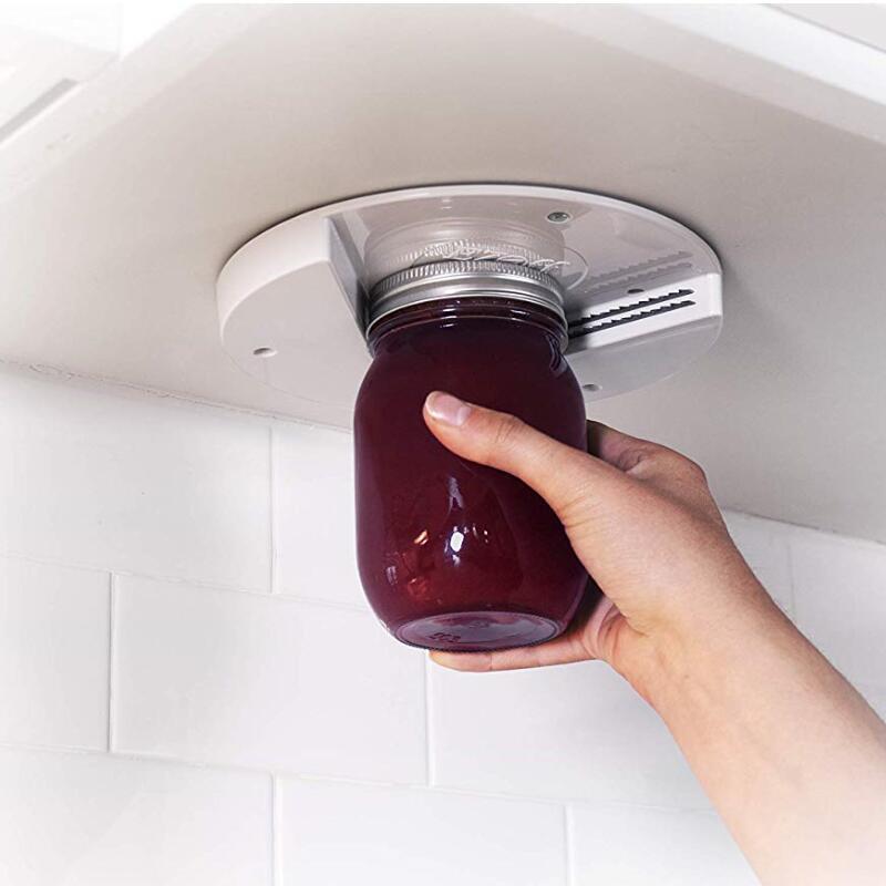 Under Cabinet Lid Jar Opener for Weak Hands and Seniors with Arthritis