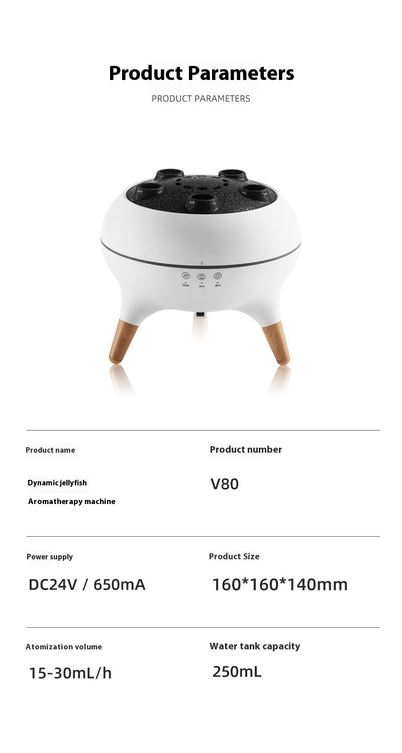 GlowXic Kinetic Jellyfish Mist Ultrasonic Humidifier & Aroma Diffuser