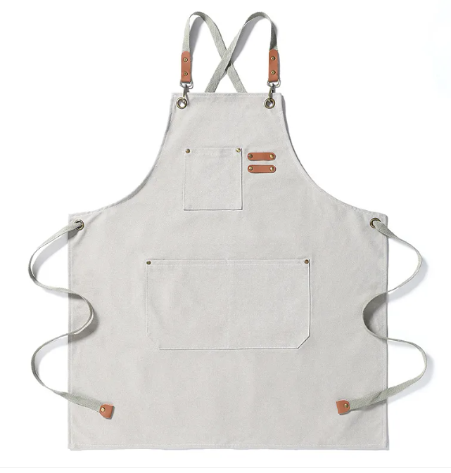 ProCanvas™ Heavy-Duty Barista & Chef Canvas Apron with Cross-Back Straps