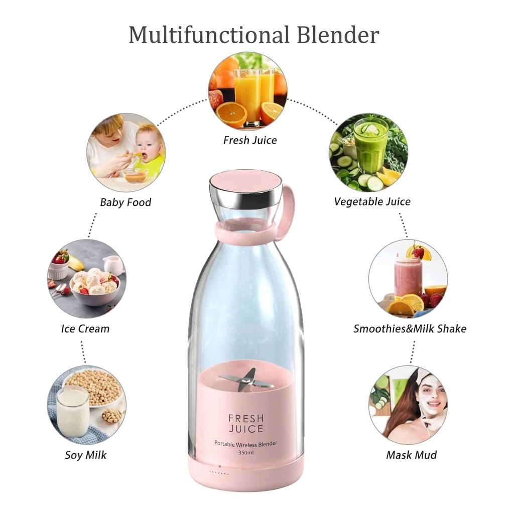 Portable Electric Juicer Blender