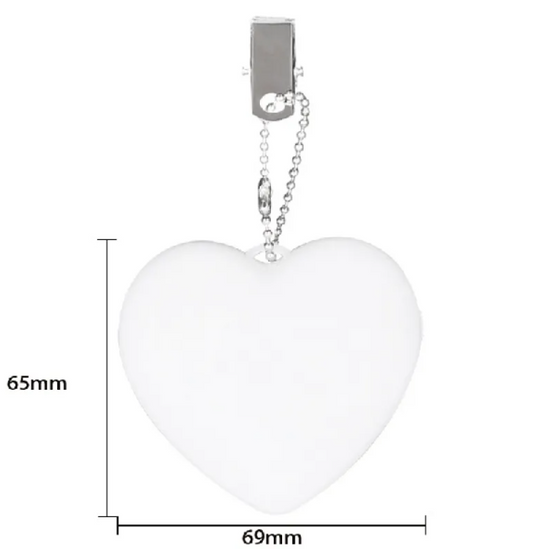 GlowXic Heart Touch Sensor LED Handbag Light – Portable Bag Charm Light