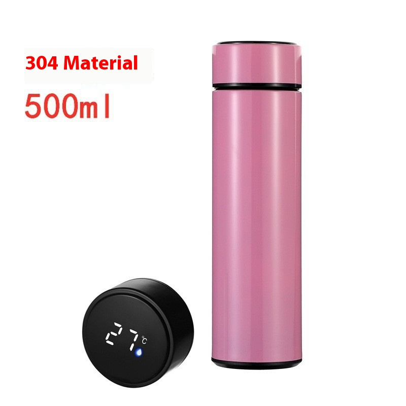 Smart LED Temperature Display Thermos Flask (500ml) – 304 Stainless Steel Vacuum Insulated Water Bottle