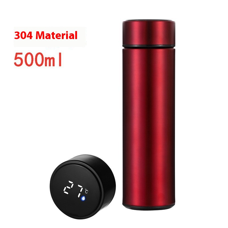 Smart LED Temperature Display Thermos Flask (500ml) – 304 Stainless Steel Vacuum Insulated Water Bottle