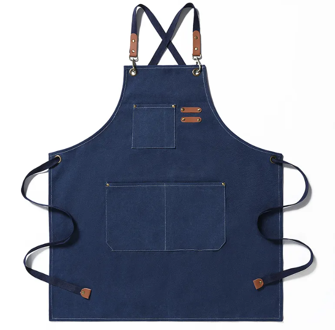 ProCanvas™ Heavy-Duty Barista & Chef Canvas Apron with Cross-Back Straps