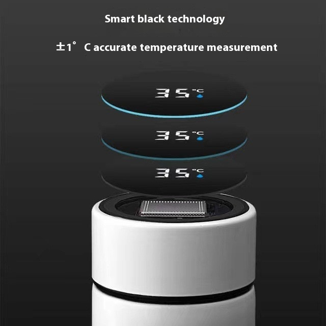 Smart LED Temperature Display Thermos Flask (500ml) – 304 Stainless Steel Vacuum Insulated Water Bottle